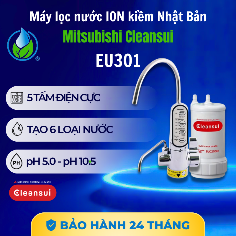 Máy lọc nước ion kiềm Mitsubishi Cleansui EU301