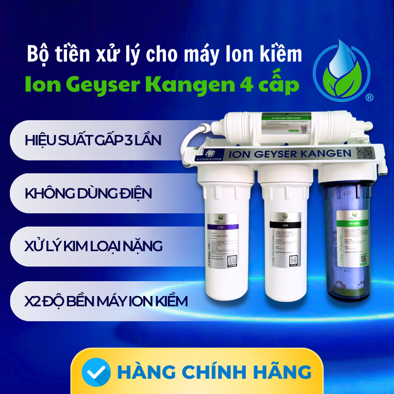 Bộ lọc thô 4 cấp - Ion Geyser Kangen